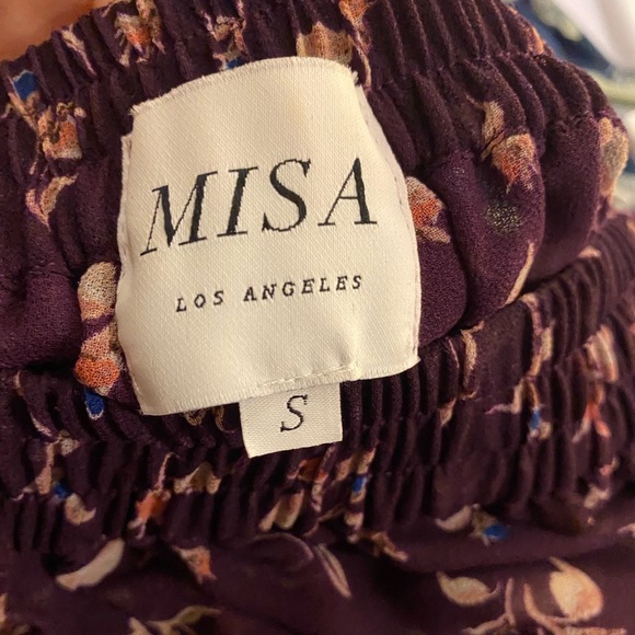 NWOT Misa purple floral off the shoulder blouse - Picture 6 of 6